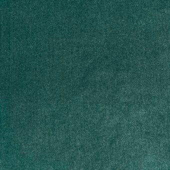Teal velvet fabric texture with a short pile and subtle sheen, displaying a saturated aqua tone and consistent weave, labeled “moroso fox 080 aqua”.